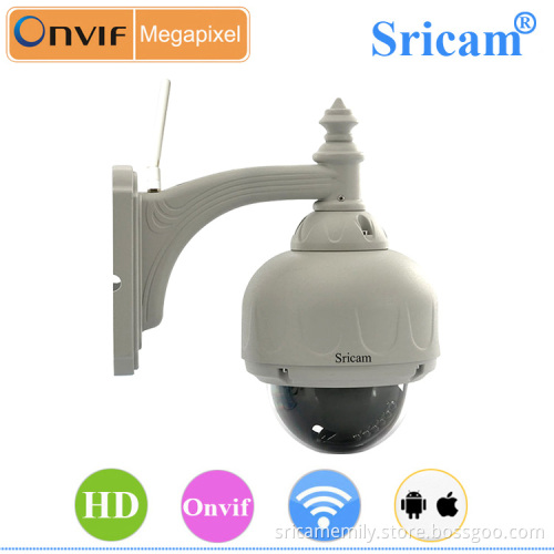 Sricam SP015 CMOS H.264 Wireless Wifi Pan Tlit 720p Outdoor Waterproof Dome Security IP Camera